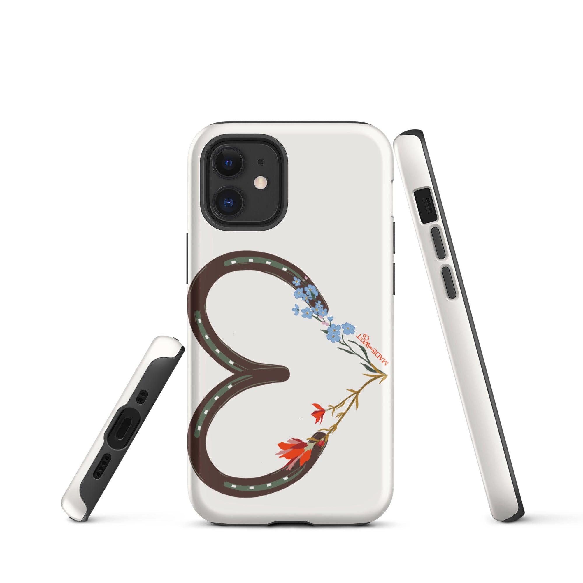 Wildflower Horseshoe Heart Tough Case for iPhone®