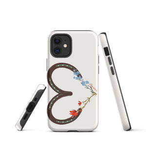 Wildflower Horseshoe Heart Tough Case for iPhone®