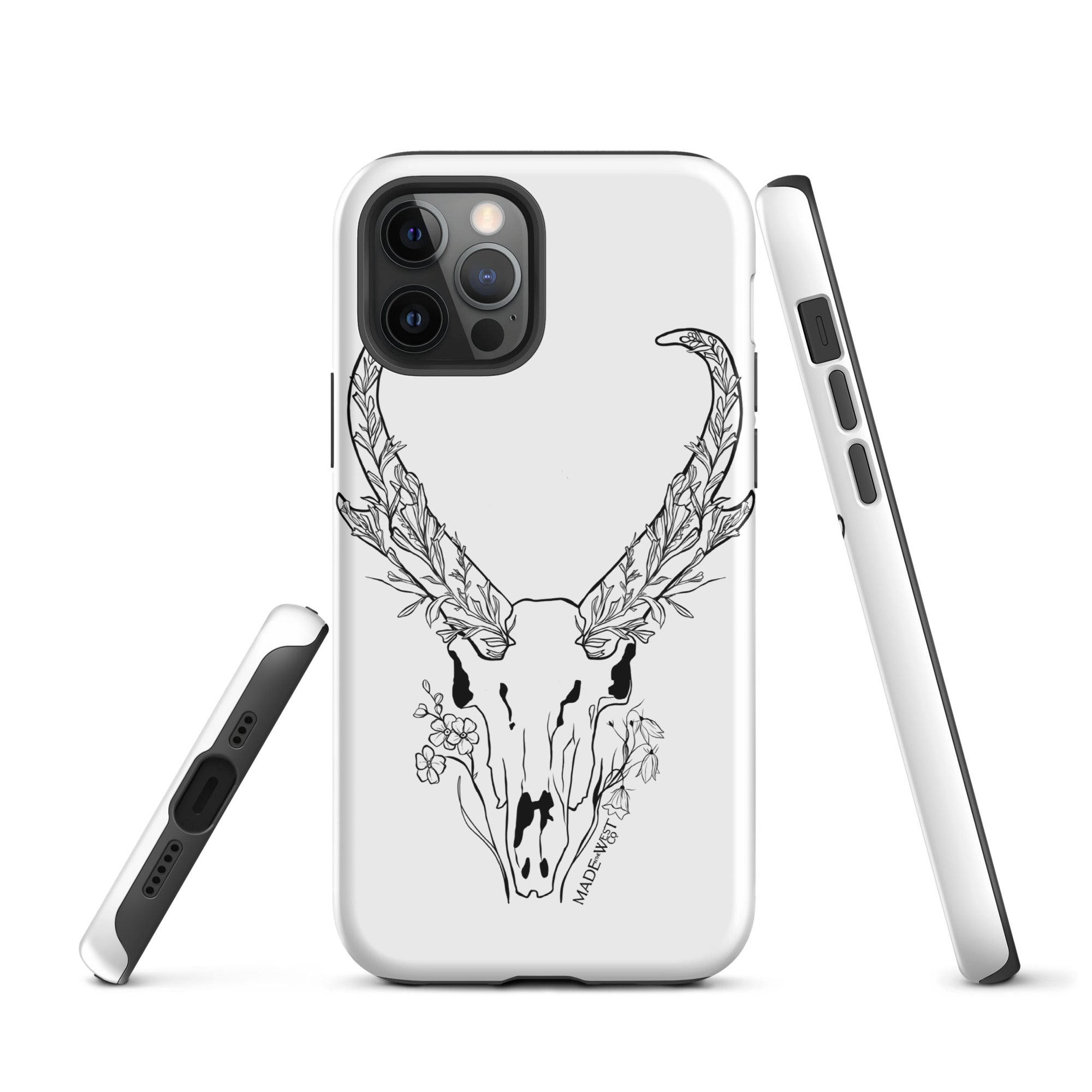 Sagebrush Antelope - Black/White Tough Case for iPhone®