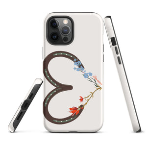Wildflower Horseshoe Heart Tough Case for iPhone®