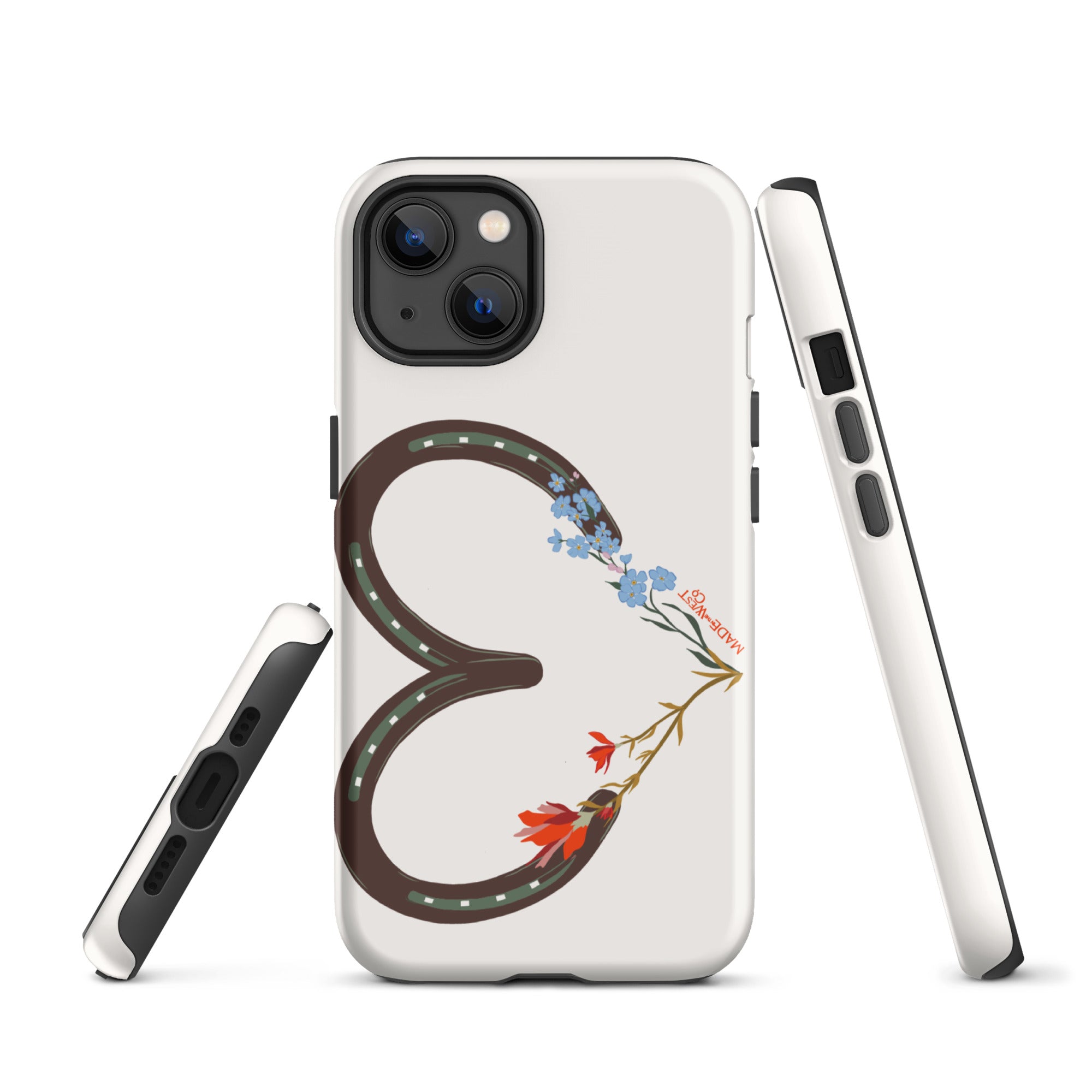 Wildflower Horseshoe Heart Tough Case for iPhone®