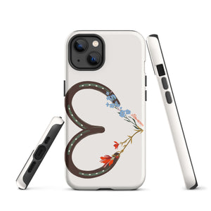 Wildflower Horseshoe Heart Tough Case for iPhone®
