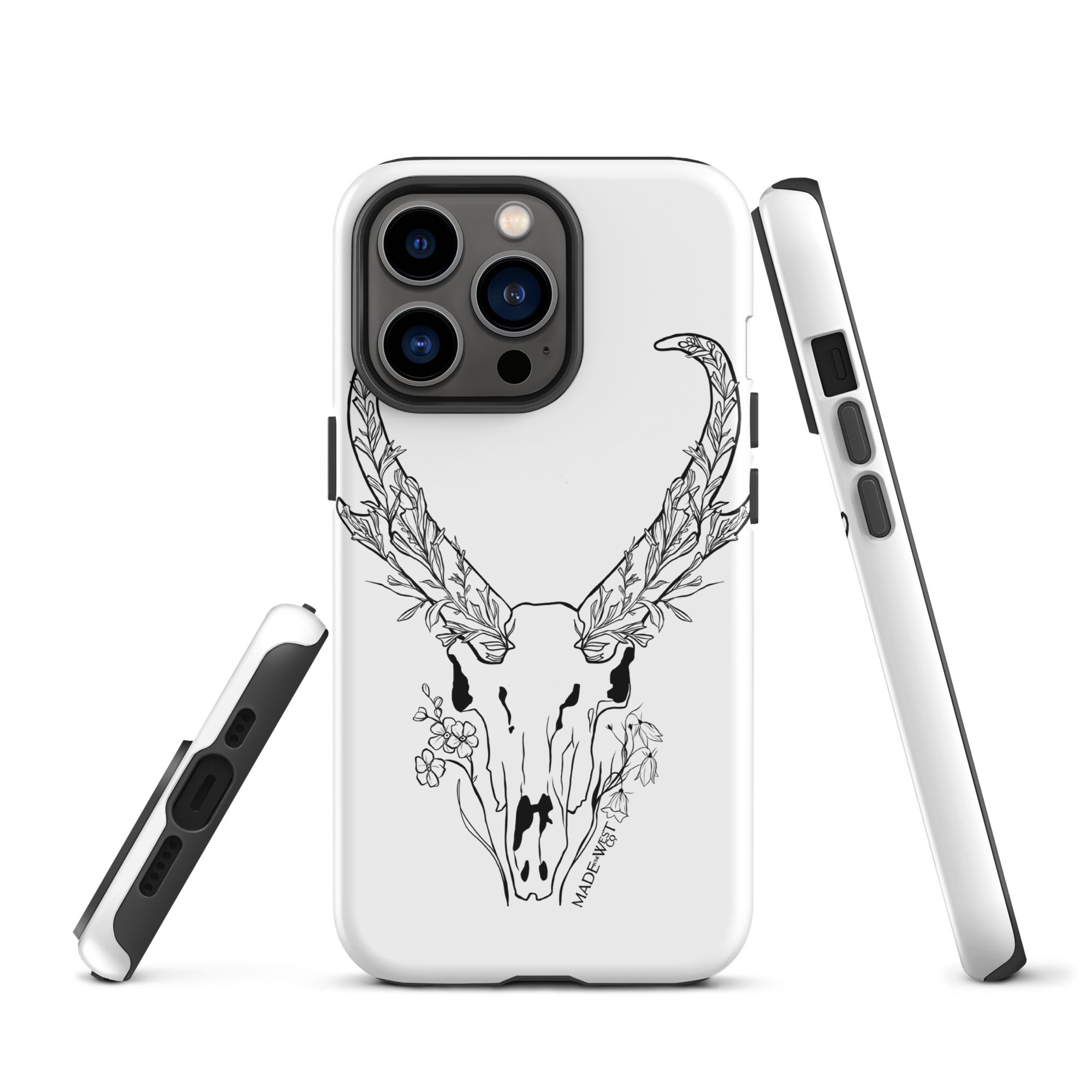 Sagebrush Antelope - Black/White Tough Case for iPhone®