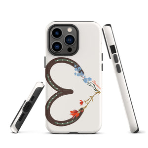 Wildflower Horseshoe Heart Tough Case for iPhone®