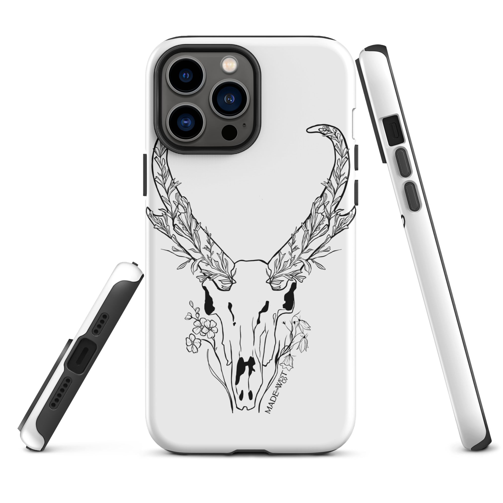 Sagebrush Antelope - Black/White Tough Case for iPhone®