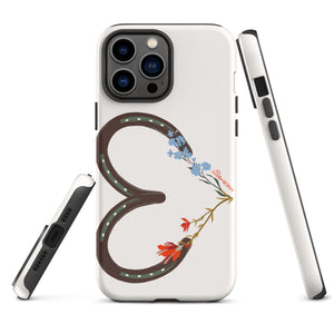 Wildflower Horseshoe Heart Tough Case for iPhone®