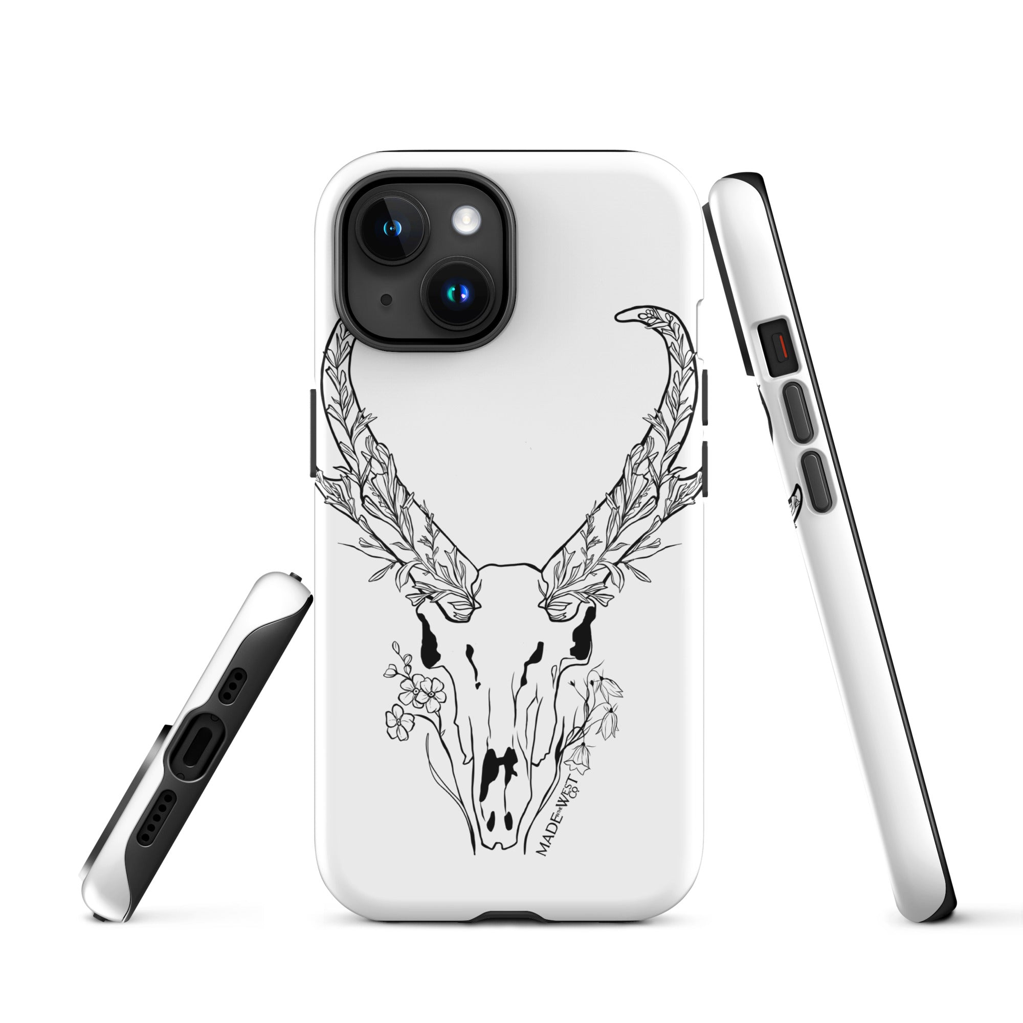 Sagebrush Antelope - Black/White Tough Case for iPhone®