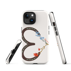 Wildflower Horseshoe Heart Tough Case for iPhone®