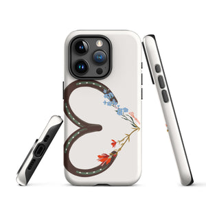 Wildflower Horseshoe Heart Tough Case for iPhone®