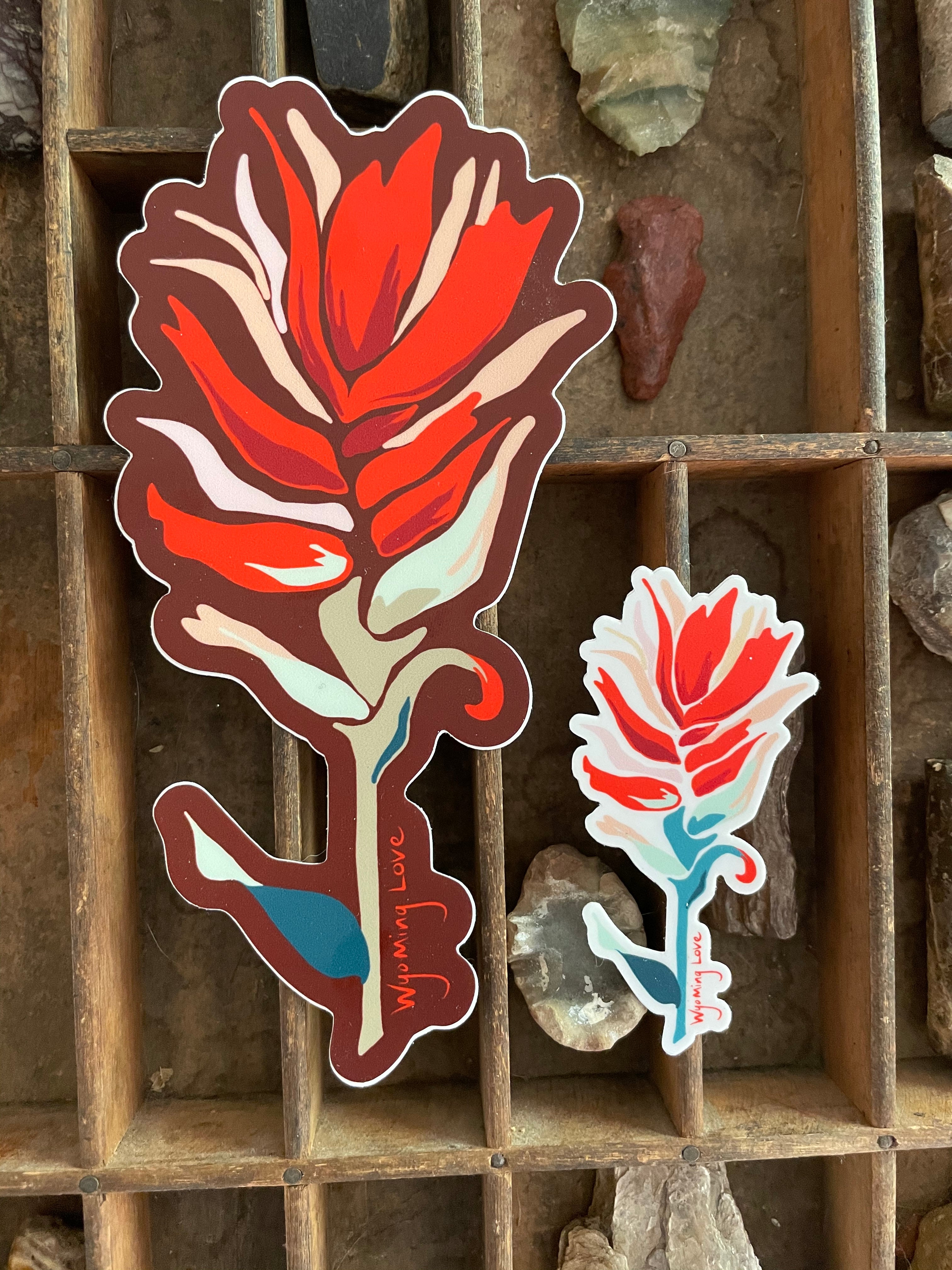Large Indian Paintbrush Sticker