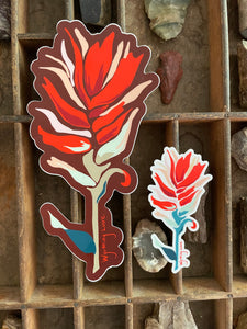 Large Indian Paintbrush Sticker