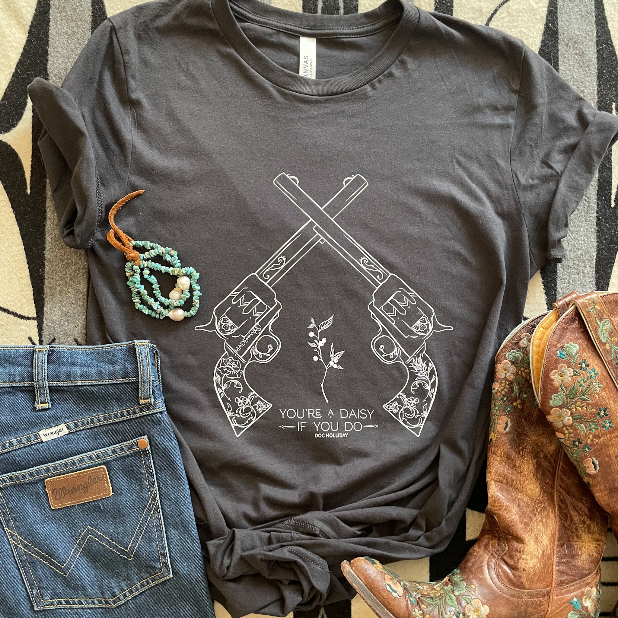 Double Pistol Tee - Asphalt