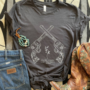 Double Pistol Tee - Asphalt
