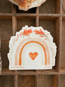 Indian Paintbrush Rainbow Vinyl Sticker