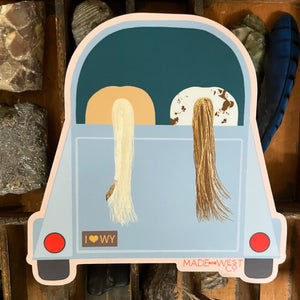 Horse Trailer Vinyl Sticker