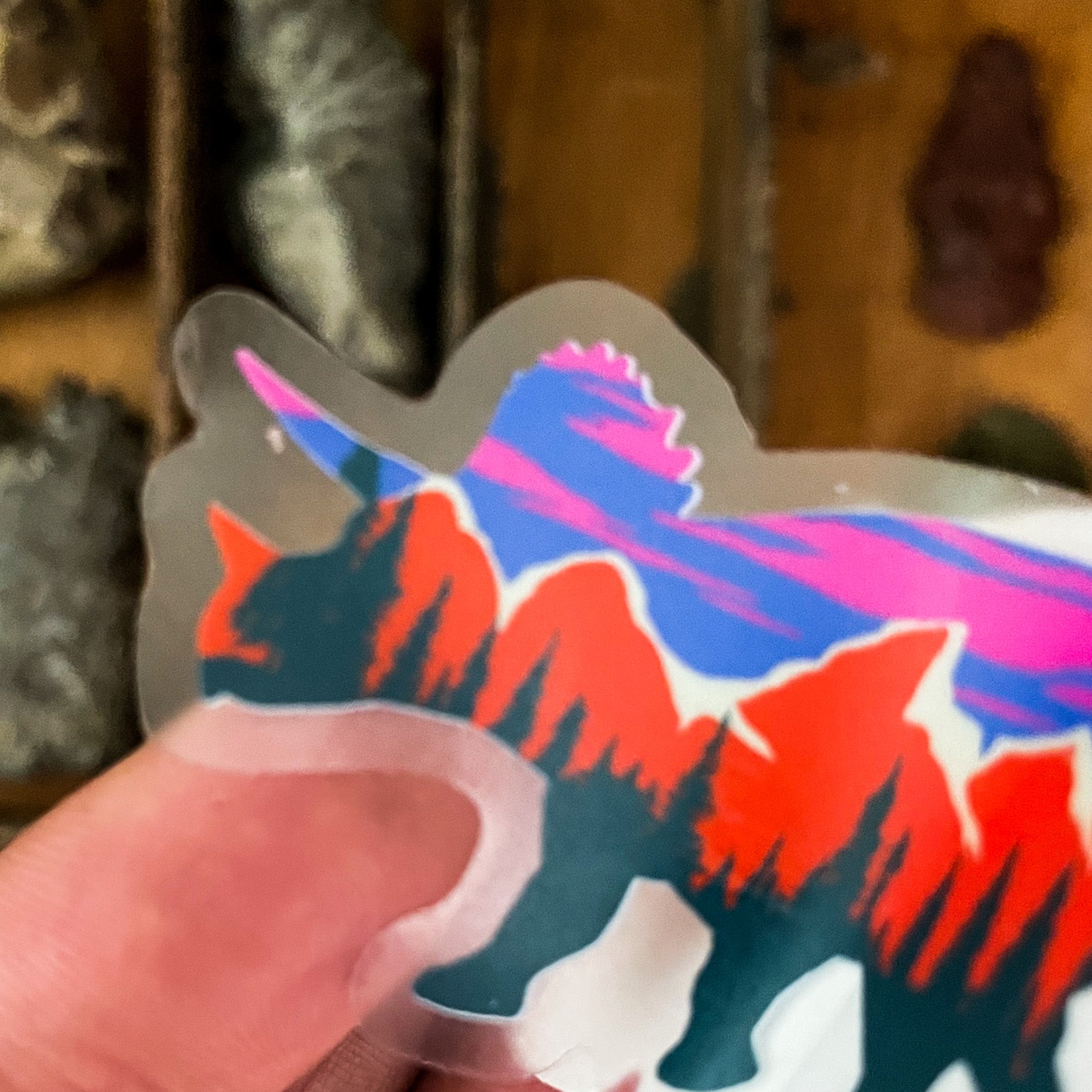 Small Teton Triceratops Vinyl Sticker