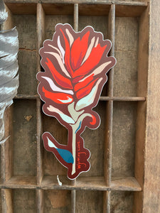 Large Indian Paintbrush Sticker
